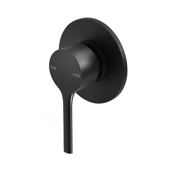 Phoenix Vivid Slimline Oval Shower/ Wall Mixer, Matte Black