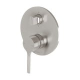 Phoenix Vivid Slimline Oval Shower/ Bath Diverter Mixer | Brushed Nickel |