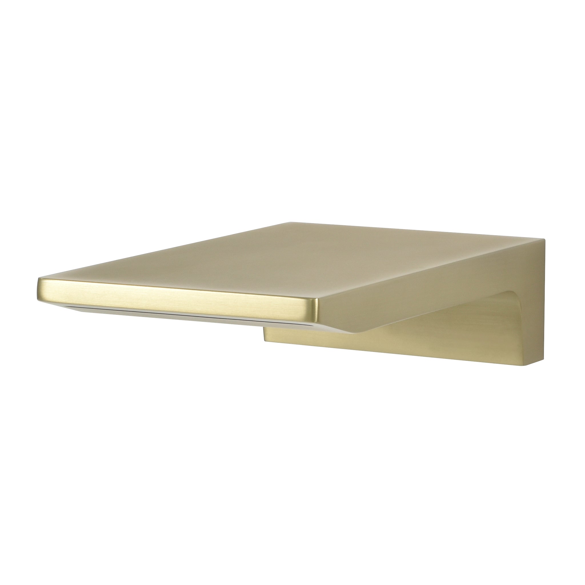 Seaspray Flat Waterfall Bath Spout, Brushed Brass Gold