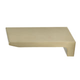 Seaspray Flat Waterfall Bath Spout, Brushed Brass Gold