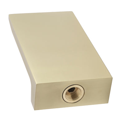 Seaspray Flat Waterfall Bath Spout, Brushed Brass Gold