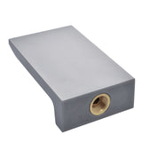 Seaspray Flat Waterfall Bath Spout, Brushed Gunmetal