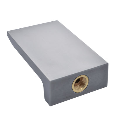 Seaspray Flat Waterfall Bath Spout, Brushed Gunmetal