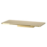 Cascada Shelf Waterfall Bath Spout, Brushed Brass Gold