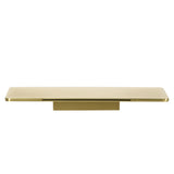 Cascada Shelf Waterfall Bath Spout, Brushed Brass Gold
