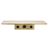 Cascada Shelf Waterfall Bath Spout, Brushed Brass Gold