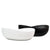 Wave Oval 600mm Artificial Stone Above-Counter Basin, Gloss White