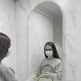 Arco Arch 550mm x 1000mm LED Mirror with Frosted Glass Border and Demister