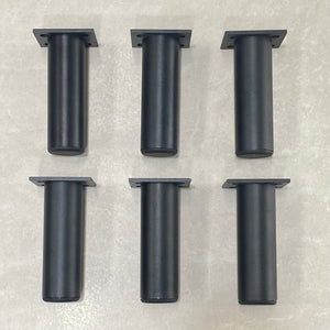 Cylio Round 120mm Vanity Legs | Matte Black | Set of 6