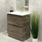Alles Plus 750mm Floor Standing Vanity Cabinet | Legna Noir Woodgrain |