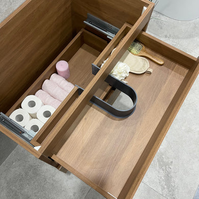 *Clearance* Alles 750mm Wall Hung Vanity Cabinet | Villara Oak Woodgrain |