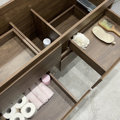 *Clearance* Alles 1200mm Wall Hung Vanity Cabinet | Acacia Ash Woodgrain |