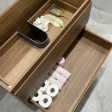 Alles 900mm Wall Hung Vanity Cabinet | Villara Oak Woodgrain |