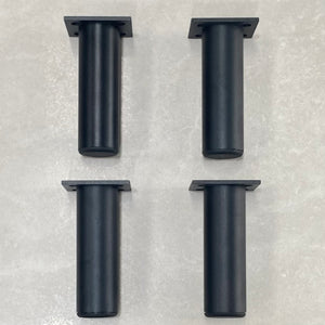 Cylio Round 120mm Vanity Legs | Matte Black | Set of 4