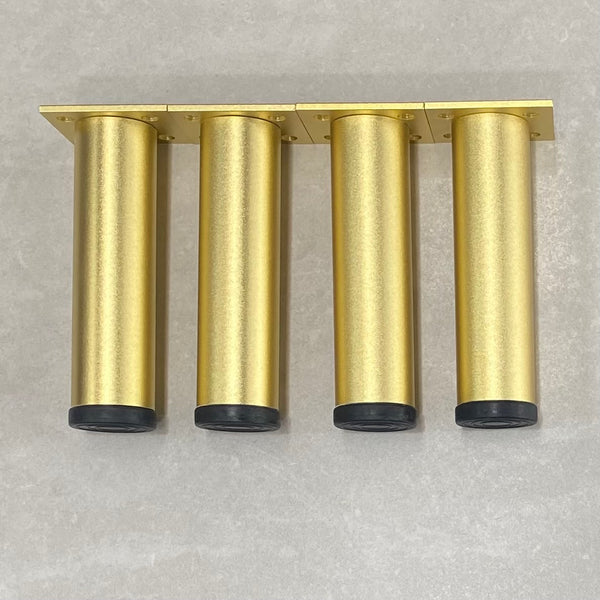 Cylio Round 150mm Vanity Legs - Set of 4 | Gold (Brushed Brass) |