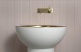 Phoenix Vivid Slimline Up Wall Basin/ Bath Mixer Set | Brushed Gold |