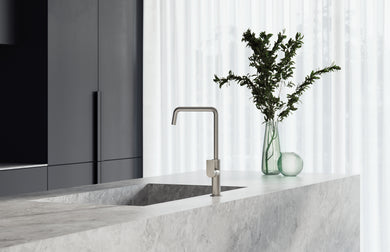 Phoenix Mekko Sink Mixer 190mm Squareline | Brushed Nickel |