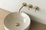 Phoenix Vivid Slimline Plus Wall Basin/ Bath Hostess Set 180mm | Brushed Gold |