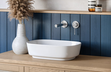 Phoenix Vivid Slimline SS 316 Wall Basin/ Bath Mixer Set 180mm | Stainless Steel |