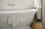 Phoenix Nostalgia Lever Bath Set 180mm Shepherds Crook | Brushed Nickel |
