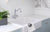 Phoenix Nostalgia Twin Handle Sink Mixer 230mm Shepherds Crook | Chrome/ White |