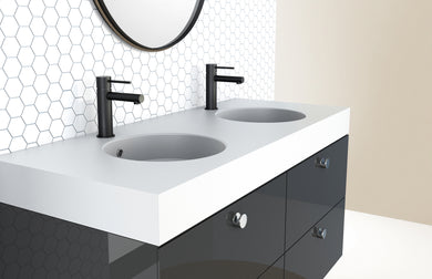 Phoenix Vivid Slimline Basin Mixer | Matte Black |