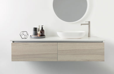 Phoenix Vivid Slimline Vessel Mixer | Brushed Nickel |