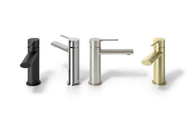Phoenix Vivid Slimline Oval Basin Mixer | Brushed Nickel |