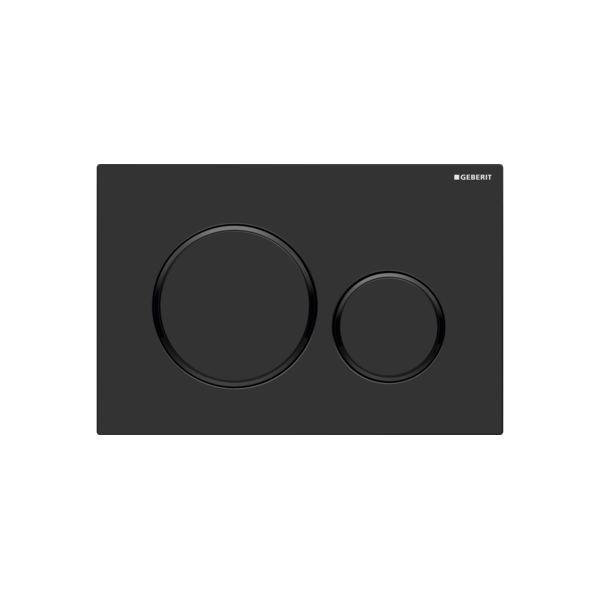 Geberit Sigma20 Dual Flush Button & Access Plate | Matt Black |