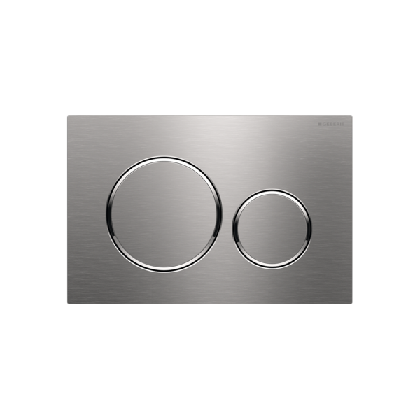 Geberit Sigma20 Dual Flush Button & Access Plate | Brushed Stainless Steel |
