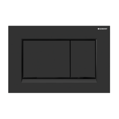 Geberit Sigma30 Dual Flush Button & Access Plate, Matte Black