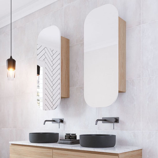 Timberline Jazz Arch Shaving Cabinet with Polished Edge | 36 Colours Available, 400mm or 600mm |